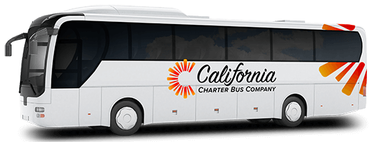 a plain white charter bus with a 